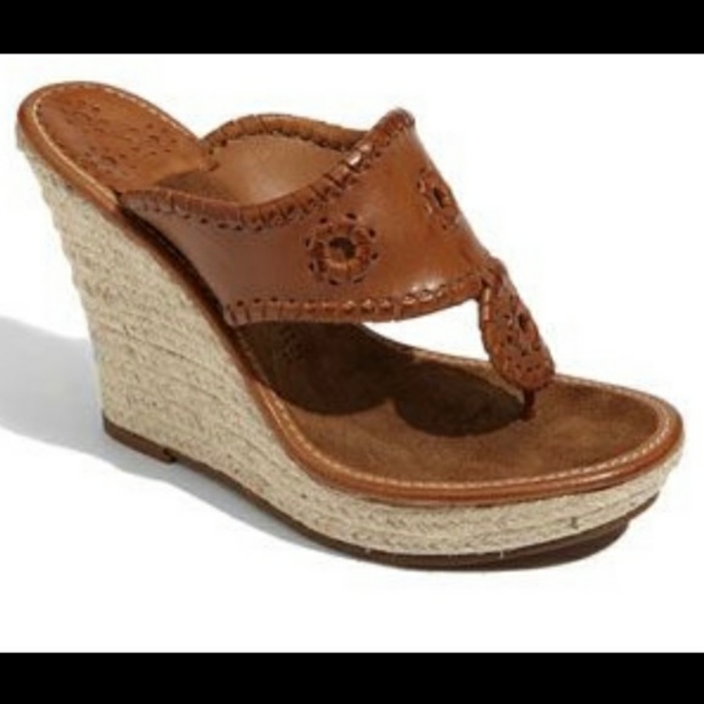Jack Rogers Brown Marbella Wedge Espadrilles 7